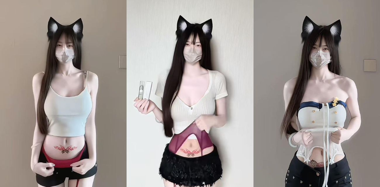 抖音魅魔纹擦边女神 PAL 定制福利私拍 珍珠内裤深嵌阴唇 开裆自慰尽显淫骚本性！ - 51吃瓜网-51吃瓜网