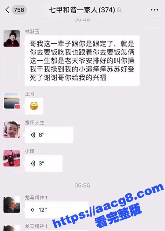 七甲村林淑玉淫语错发群聊事件 发给情夫的消息误发到村微信群里 炸裂说：小逼被操的很舒服 谢谢哥给的性福-51吃瓜网